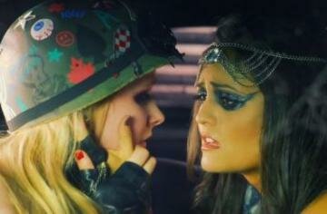 Avril Lavigne Kisses Danica McKellar in 'Rock N Roll' Music Video Avril Lavigne Kisses Danica McKellar in 'Rock N Roll' Music Video