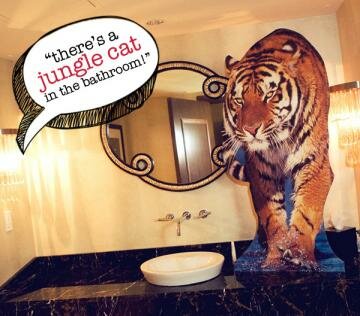 Kansas Woman Comes Face to Face with Escaped Circus Tiger in Bathroom Kansas Woman Comes Face to Face with Escaped Circus Tiger in Bathroom
